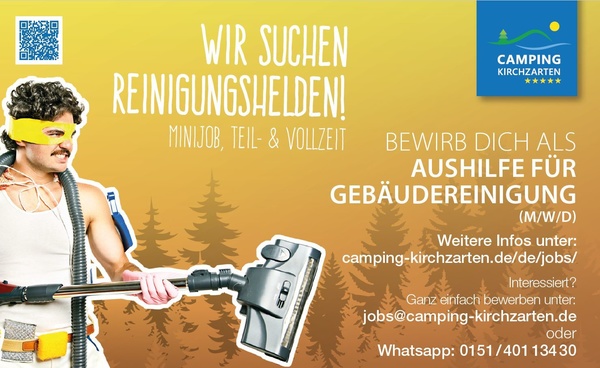 Aushilfe Housekeeping &sol; Reinigung  - Samstags von Mai bis September